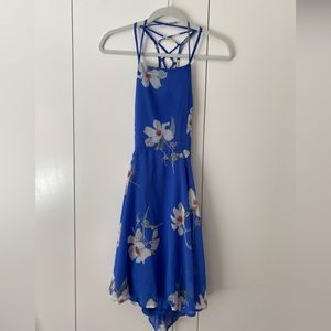 ($5) Blue Floral Dress